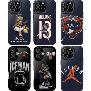 Chicago Jumpman Caleb "Iceman" Williams Phone Case  | Football Phone Case | Sports Fan Gift | Cover for iPhone 11 12 13 14 15 16 17 x Samsung 21 22 23 24 25 V