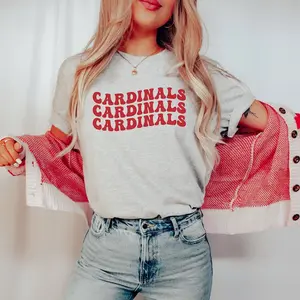 Cardinal Shirt, School Spirit TShirt, Mascot Shirt, Cardinal Football Shirt, Cardinal Mom Shirt, Sport Graphic Tee, Cardinal Basketball