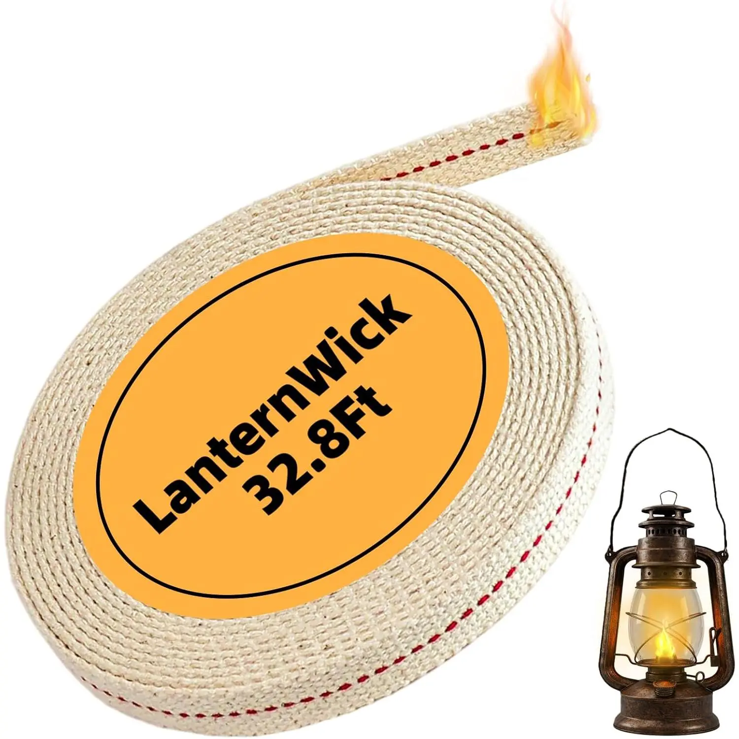 32.8  Oil Lamp Wicks, 1/2 Inch  Oil Lanterns Wick,Replacement Wick for Oil Burners,Kerosene Lamps & Paraffin Lanterns