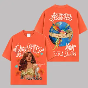 La Bichota - Viajando Por El Mundo Tropitour Premium Cotton T-Shirt V5 , La Bichota Shirt, Latin Queen Fans, Latin Pop Graphic Tee, Concert Tour Merch, Cute Festival Summer Tee, Unisex Gift Shirt