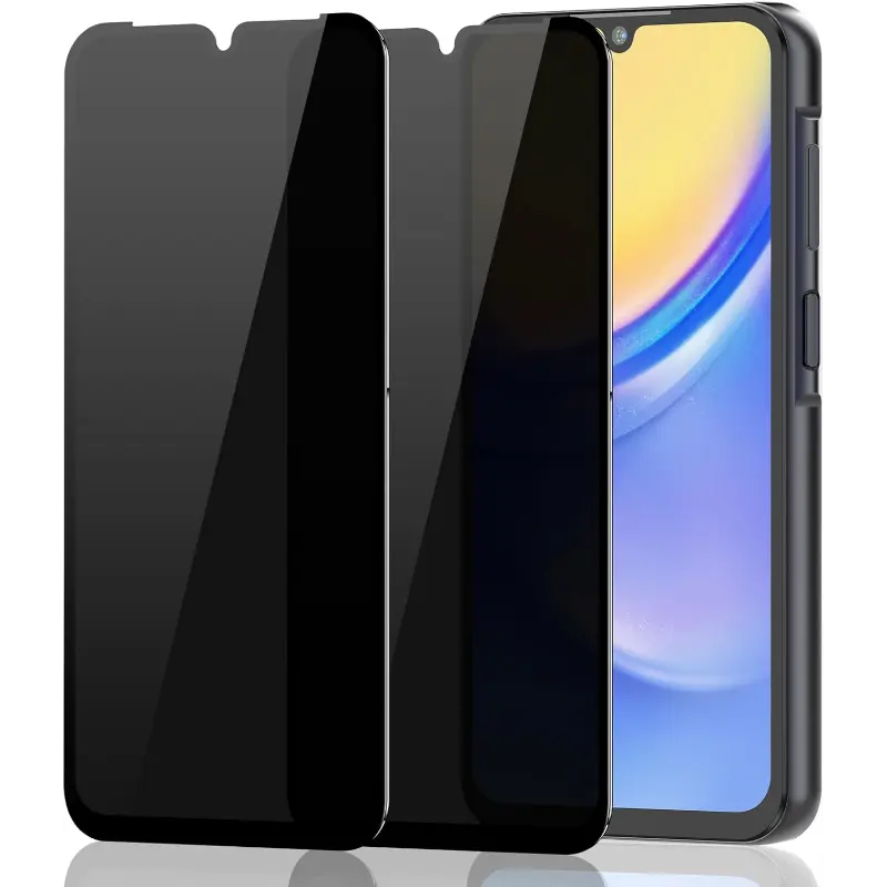 for Samsung Galaxy A14 5G Privacy Screen Protector, Upgraded Anti-Spy 9H Tempered Glass Screen Protector Compatible with Galaxy A14, 2-Pack