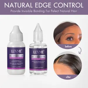 Wig Bonding Glue & Remover Set, Invisible Hold for Lace Front Wigs, Hairpieces, Closures, and Toupee Systems｜Luvme Tools & Accessories