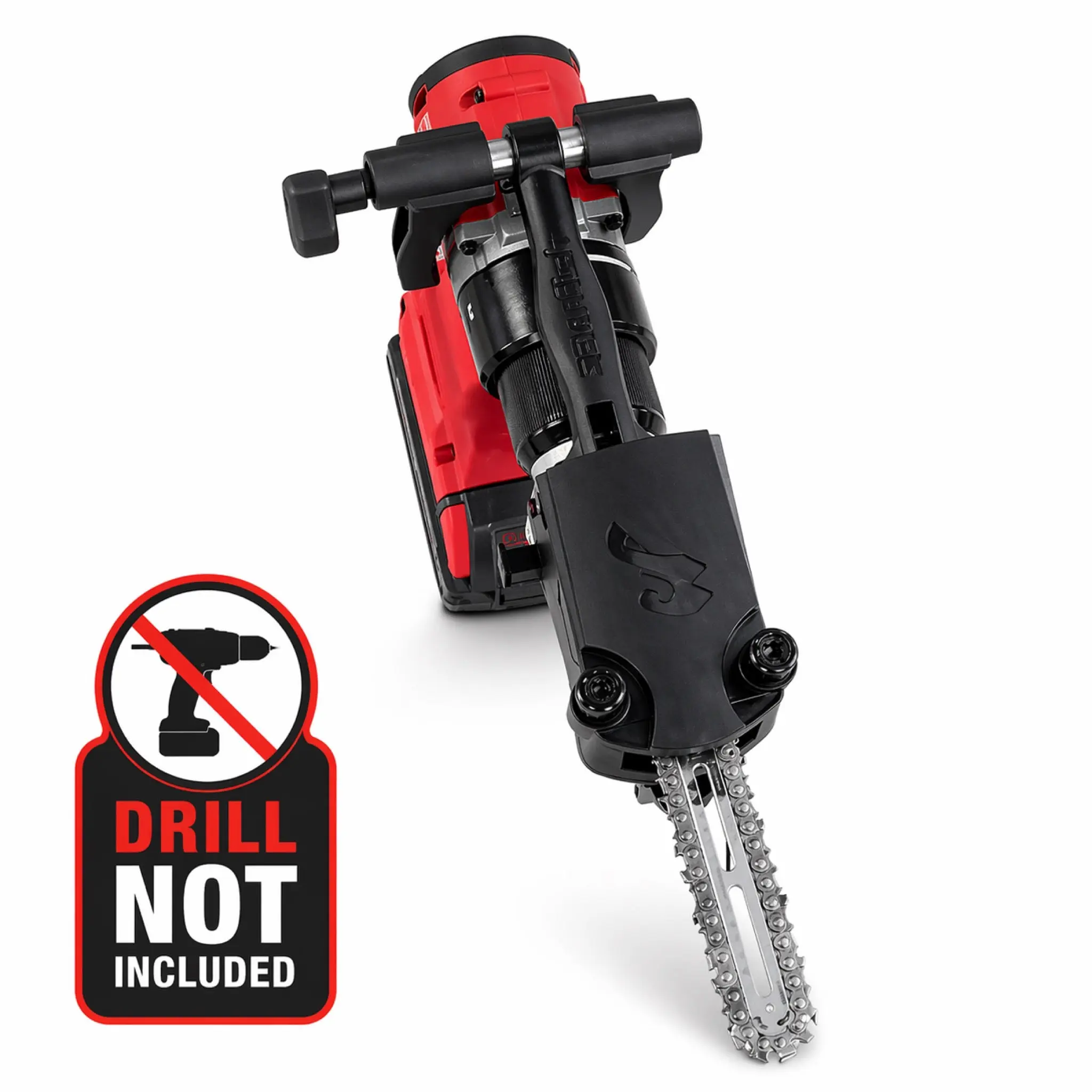 Sawfish Mini Chain Saw Drill Attachment for Drywall, Lumber, Tree Trimming, PVC, & More