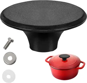 Dutch Oven Knob Compatible with Le Creuset Pan, Pots Lid Handle Replacement, for Lodge, Aldi and Other Enameled Cast Iron(1 Pack) ILOVYO