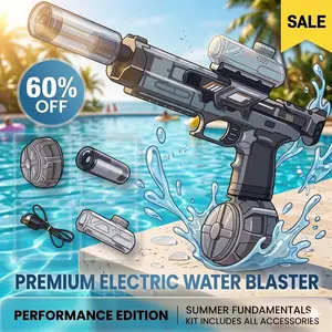 LED Light-Up Water Blaster, High-Capacity Electric Squirt Water Gun with Luminous Flame Effect, Battery-Powered Outdoor Beach Battle Toy for Boys and Girls, Ideal Birthday Gift, Summer Outdoor Activities, Squirt Gun, Durable Plastic, Water Gun for Kids