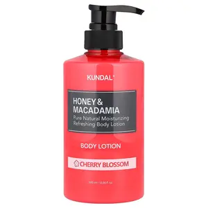 Kundal Honey & Macadamia, Body Lotion, Cherry Blossom, 16.9 fl oz (500 ml)