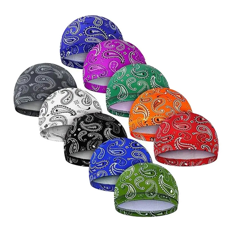 6-Pack Trendy Swimming Caps for Adult Swimmers, Elastic Stretch Breathable Sun Protection Swim Hats with Assorted Prints, Aquatic Activities Pool Accessories Gift