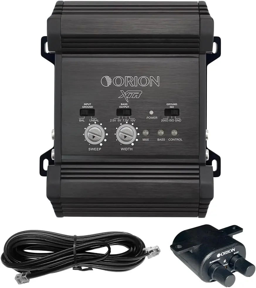 XTR-BP25 Bass Restoration Processor with Line Driver and Remote | Subsonic Filter, Bass Enhancement, Gain Control, Universal System Integration