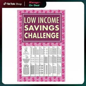 Low Income Savings Challenge Book: Simple Money Savings Challenges Tracker for Women, Easy Way to Save Money $100, $150, $200, $250, $300, $400, $500, $1000, $1500, $3000, $5000, $10000