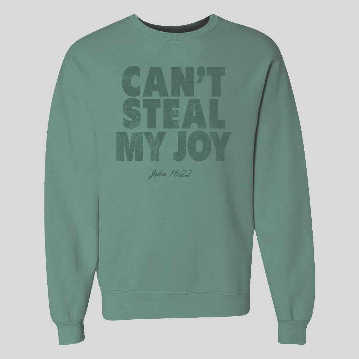 Kerusso Womens Crewneck Sweatshirt Can't Steal Joy Christian Pullover Fabric Fit