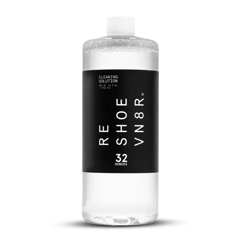 Reshoevn8r 32 oz Shoe Cleaning Solution Bottle | Up to 400 cleanings - All natural - Safe For Almost All Materials - Clean & Condition Your Sneakers