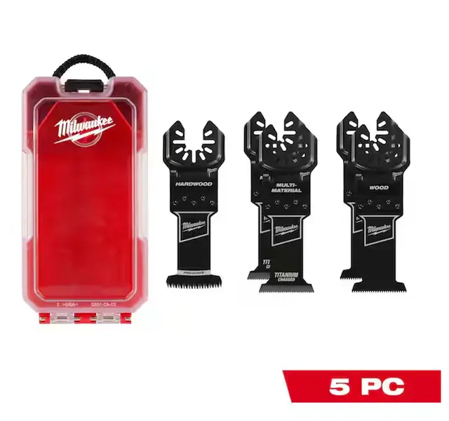 Milwaukee 49-10-9211 Multi-Tool Oscillating Blade Kit, 5-Piece Hardware Assortment Kit