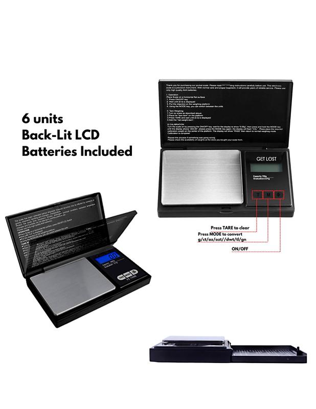 GET LOST Mini 3D Digital Precision Scale – Compact Multi-Unit Measuring Tool