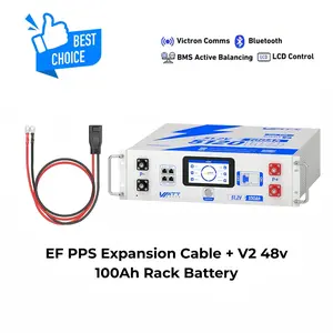 【New】WattCycle Upgrade Gen2 48V 100Ah LiFepo4 lithium Battery Rack Battery Server  – Active Balancing, LCD, Bluetooth & Smart Comms-48-volt battery for the inverter,solar battery,solar system,deep cycle,usb-c output