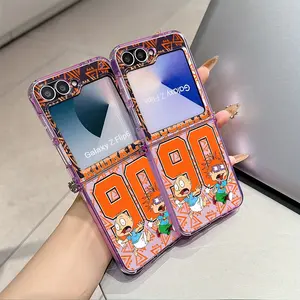 New Funnys Fashions Cool R-Rugrats phone case suitable for Samsung Galaxy Zflip 7 Zflip p5 Zflip 6 Z Flip 7 Flip 5 Flip 6 anti drop transparent soft back cover