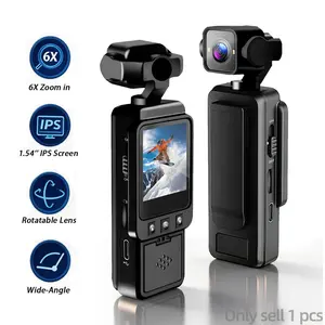 1080P Pocket Action Camera,WiFi POV Cam,6X Digital Zoom,USB Rechargeable,Vlogging Camera,Handheld Camera Recorder,Streaming Camera,Men Gifts, Video Recording Camera, Video Camcorder