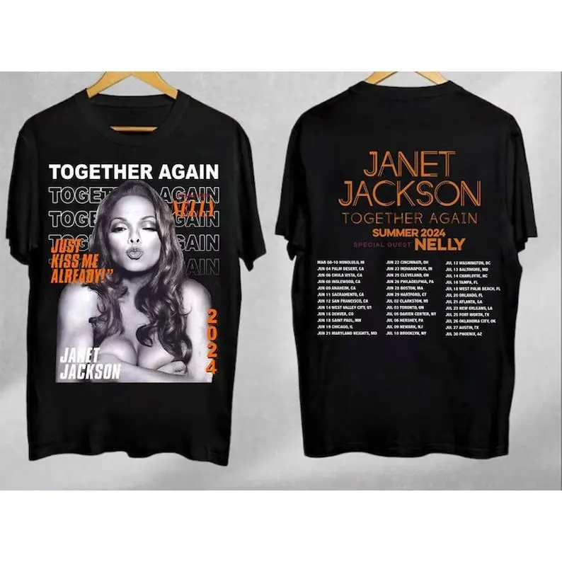 Gildan Shirt, Janet Jackson Shirt, Janet Jackson Together Again Tour 2024 T Shirt, Janet Jackson Merch T-Shirt - Hoodie - Crewneck Sweatshirt, Vintage Shirt