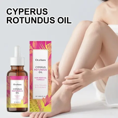 Cyperus Rotundus Oil Body Hair Remover Hair Removal, Armpit Leg Arm Hair Growth Inhibitor, Depilatory Reduce Ingrown Hair, Body Moisturizing Oil
