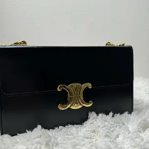 Pre-owned Celine Cowskin Small Leather Goods Triomphe leather handbag