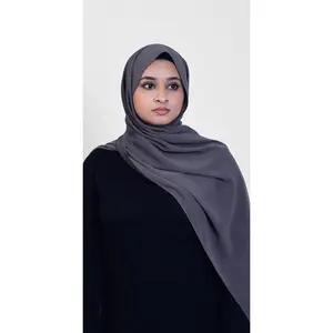 Chiffon Hijab - Charcoal