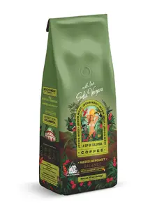 Dios Mio Coffee by Sofia Vergara, Medium Roast, Whole Bean Premium Colombian Coffee, 12 Ounce Bag