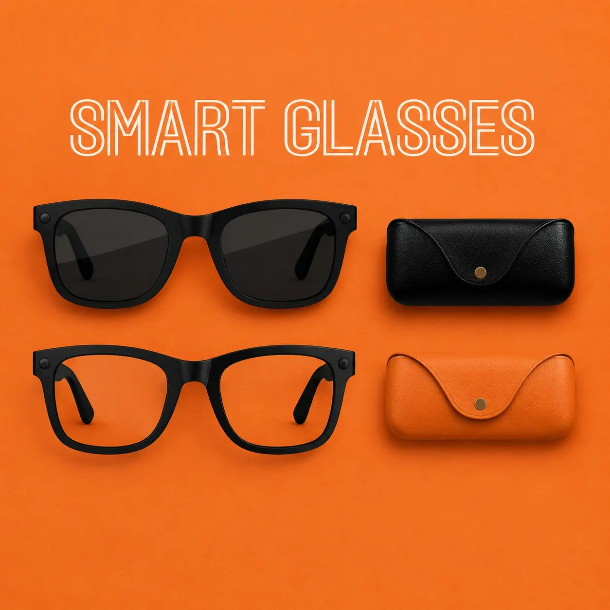 2026 AI Smart Camera Glasses – 8MP HD Lens, 1080P Stabilized Video, Real‑Time Translation & Voice Control, Bluetooth Calling, Portable Charging Case, Wearable Travel & Outdoor Tech, Glasses with Camera