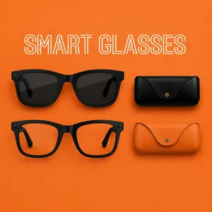 2026 AI Smart Camera Glasses – 8MP HD Lens, 1080P Stabilized Video, Real‑Time Translation & Voice Control, Bluetooth Calling, Portable Charging Case, Wearable Travel & Outdoor Tech