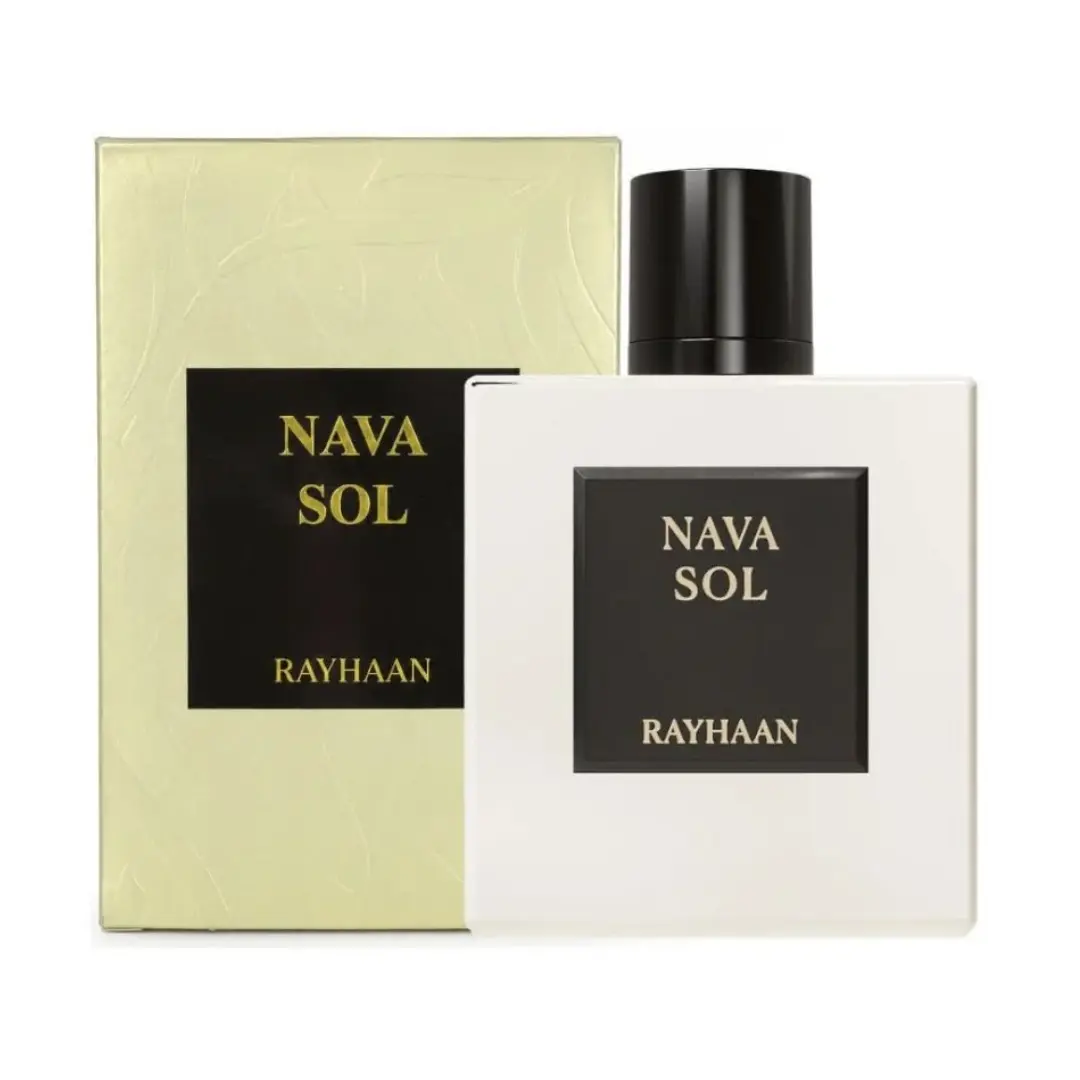 Rayhaan Nava Sol Eau de Parfum For Unisex 3.4 oz / 100ml | Pear, Magnolia, Sandalwood & Musk Unisex Fragrance