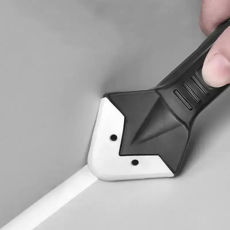 3-In-1 Easy Silicone Cure Grout Tool Set, Stainless Steel Head Sealant Cleaner Scraper, Gap Filler Kit for Home Improvement, Caulking, Home Repair Tools