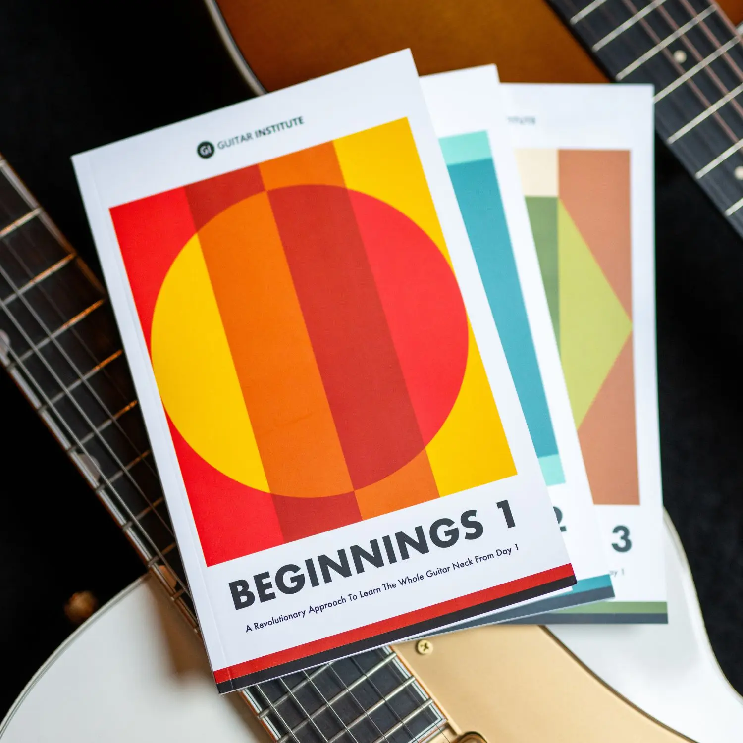Beginnings Guitar Book Set by Jeffrey Kunde and The Guitar Institute (3 Books) - Learn Guitar in 45 Days - Beginner Guitar Playing System by Grammy-Nominated Instructor