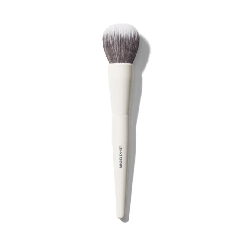 Morphe M102 Rounded Cream & Liquid Foundation Brush for Light Buildable Coverage - Very Fluffy Stippling and Buffing Tool