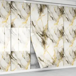 Marble Vinyl Decorative Film Self-Adhesive Marble Pattern Wallpaper, Waterproof Wall Covering Material, 40cm X 3m, Home Decoration