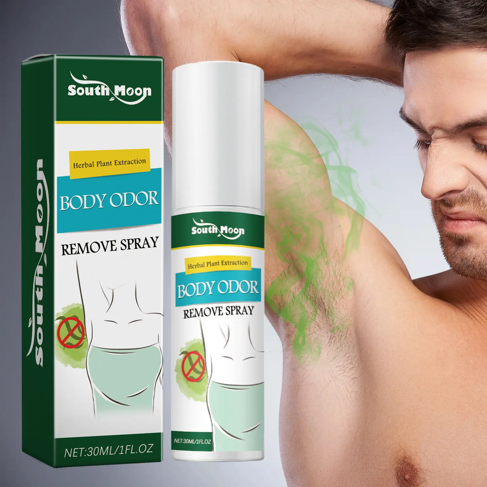 South Moon - Armpit Odor Deodorant Spray, Long-lasting Aromatic Spray for Fox Odor, Body Care Cleanser with Natural Tone under  arm  antiperspirant