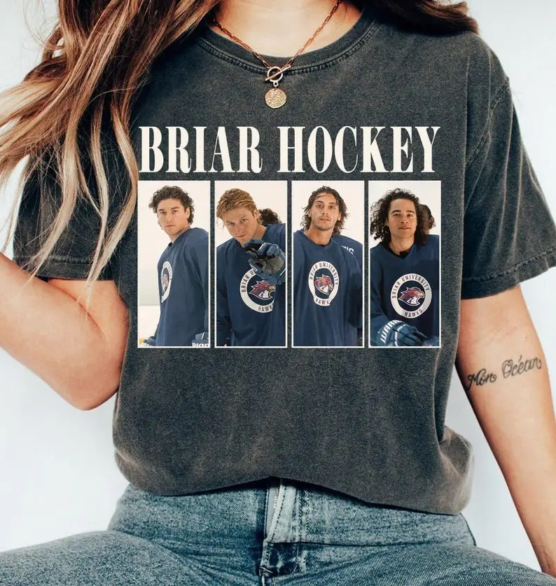 Vintage Briar Hockey Boys Shirt, Off Campus Movie Release Graphic Tee, Garrett Graham Logan Di Laurentis University Sports Fan Apparel
