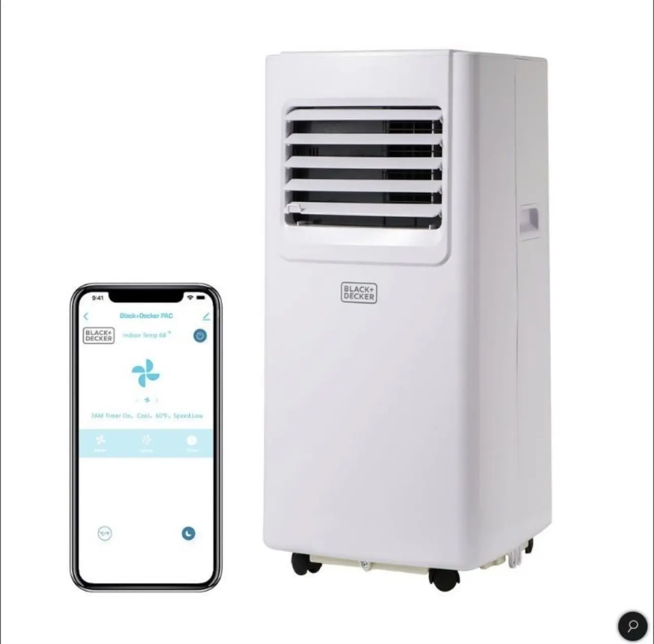 8000 BTU Portable Air Conditioner 3-in-1 Air Cooler w/Dehumidifier & Fan Mode
