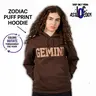 Hoodie: Zodiac and Astrology Puff Print Unisex Hoodie, Choose Your Color Hoodie Style