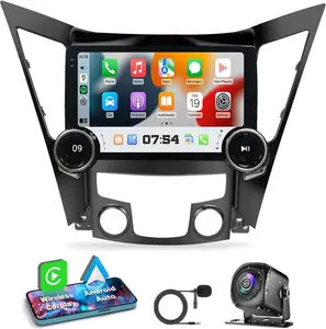 10.1" Dual Knobs Android 13 Car Stereo for 【Hyundai Sonata 2010-2015】 with Wireless CarPlay Android Auto, Touchscreen Radio with Mirror Link WiFi/GPS DSP Bluetooth FM/RDS HiFi+Backup Camera