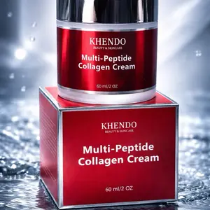 KHENDO Multi-Peptide Collagen Cream for Skin Renewal & Regeneration Boosts Collagen Production for Youthful Complexion Hydrate & Moisturize All Skin Types - Moisturizer