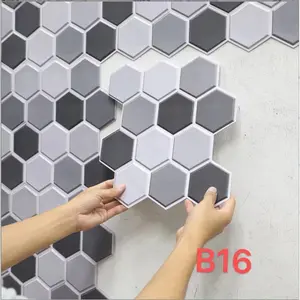 New Nordic Modern Self-Adhesive PVC Wall Stickers, 12pcs 12x12 Inch, Bedroom Living Room Accent Wall Wallpaper, Minimalist Geometric Texture, Peel and Stick Create Fresh Home Decor