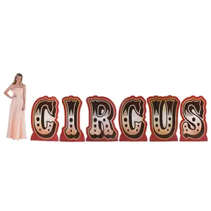 47" Vintage Circus Letter Cardboard Cutout Stand-Ups - 6 Pc.