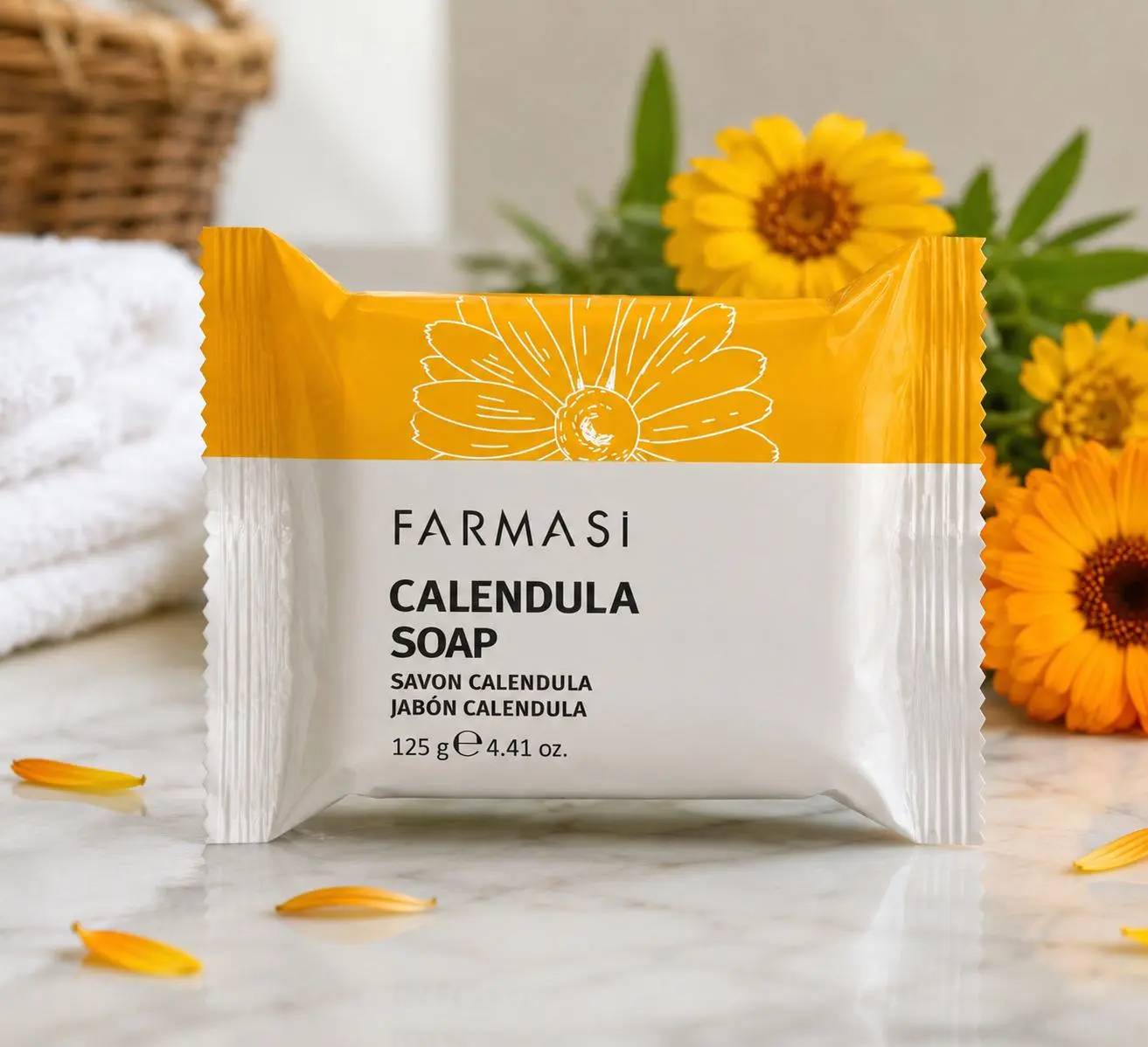 Calendula Soap | Gentle Cleansing Soap | 125g Facial Daily
