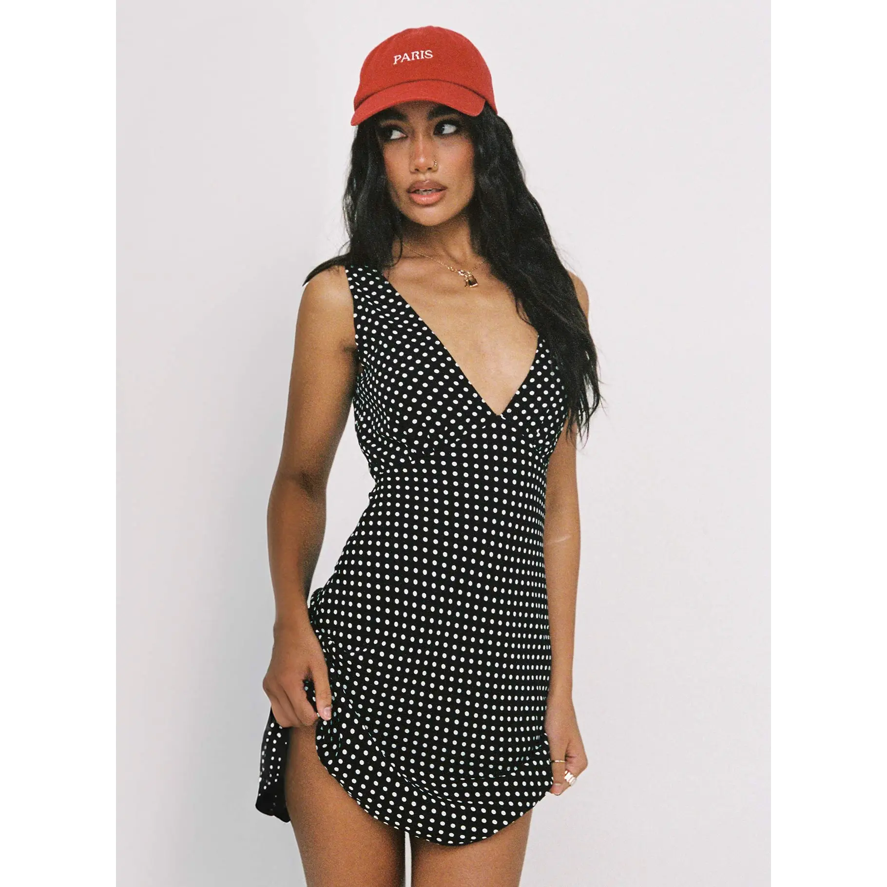 red dress strapless mini Focus On Me Embellished Strapless Mini Dress in Black