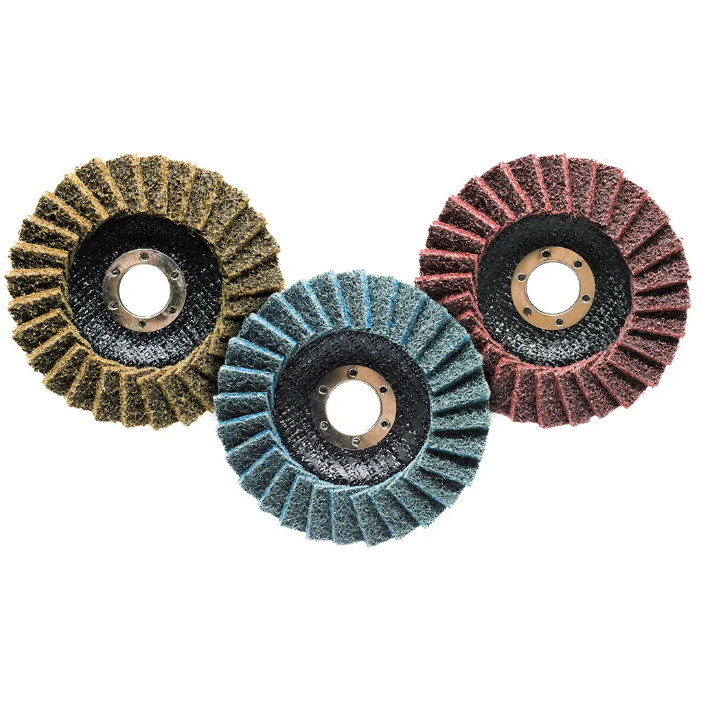 4-1/2" x 7/8" Type 29 Angled Face Surface Conditioning Flap Disc, Abrasive Tools for Blending, Deburring