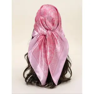 Satin Scarf, Fashionable Soft Comfortable Shawl for Daily Wear, Casual Versatile Scarf for Women