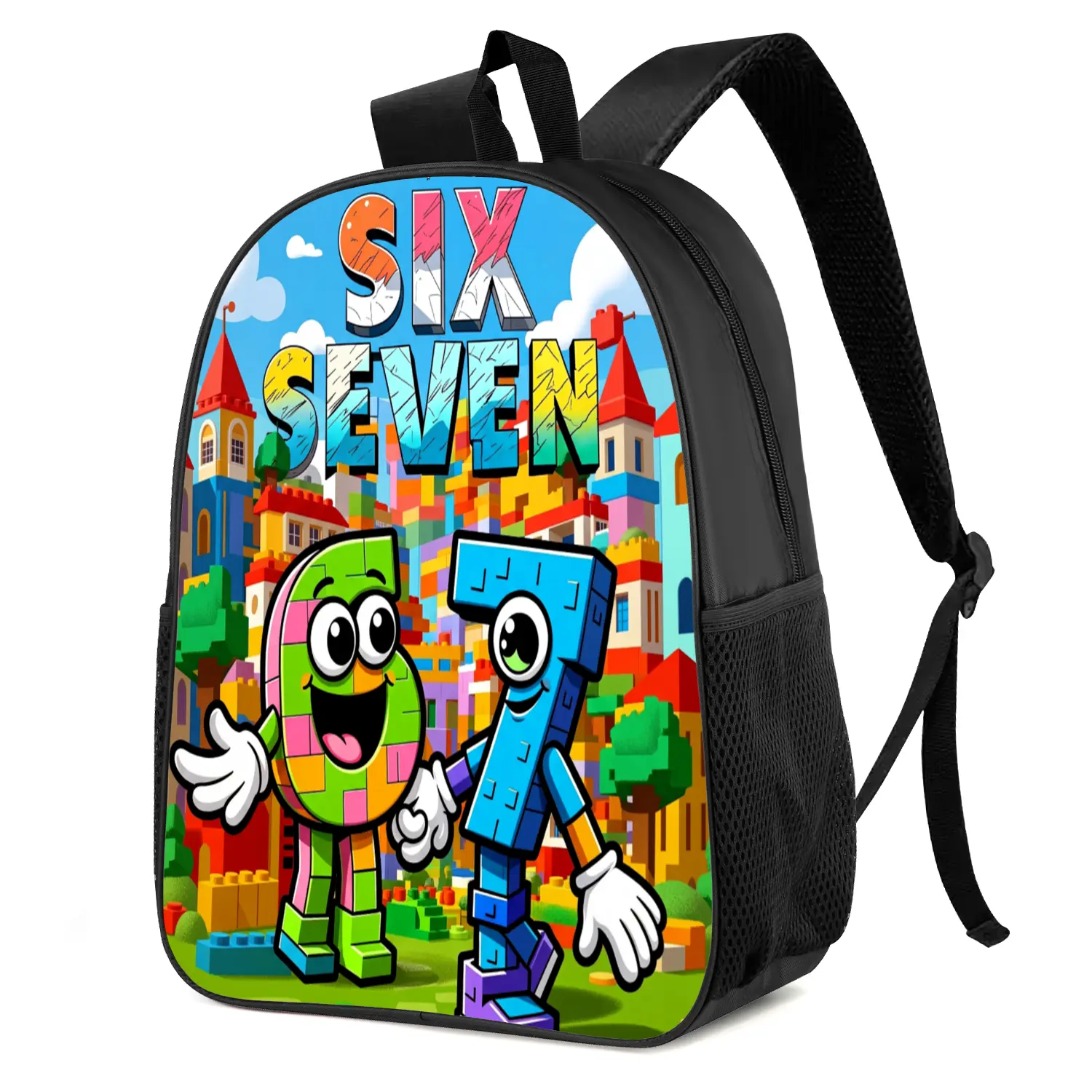 Trendy Canvas Style Storage Backpack Waterproof Organizer Bag with Compact Storage Pouch