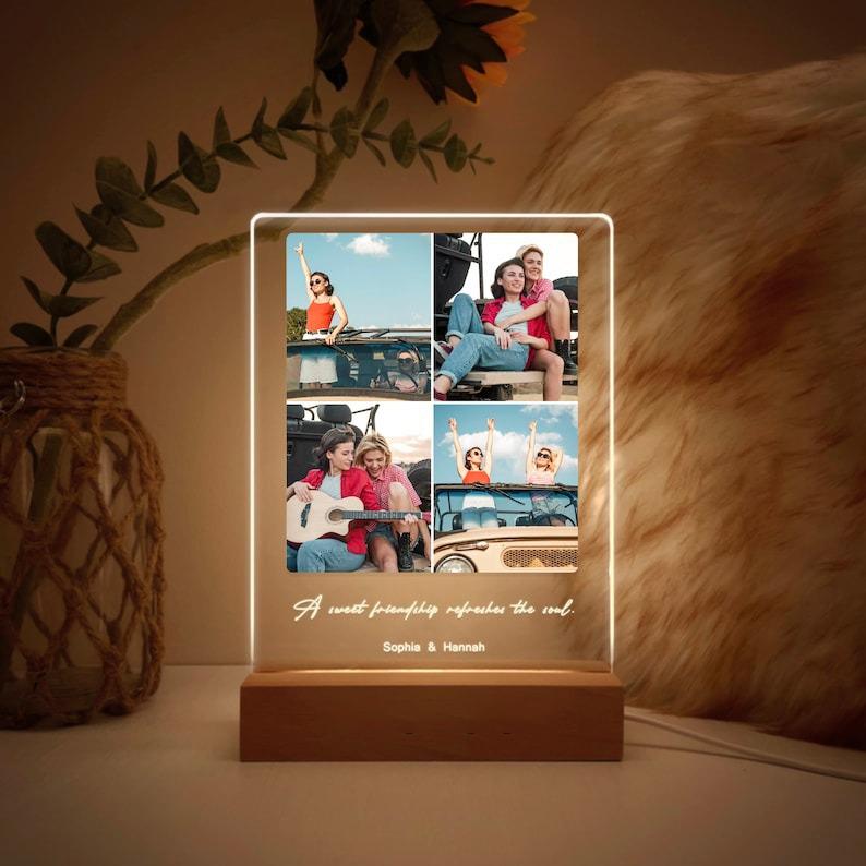 Personalized Song Plaque Music Picture Frame Night Lamp  Custom Album Cover with Photo | Gifts for Boyfriends, Birthday Gifts for BF, Graduation Leis, Teacher Gifts, Teen Girl Gifts, Anniversary Gift for Him, Romantic Home Decor Light Signs