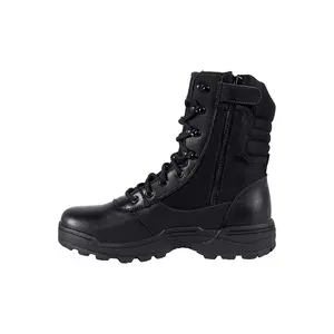 Men's Military Tactical Work Boots Side Zipper Jungle Army Combat Boots Boy Walking Shoes