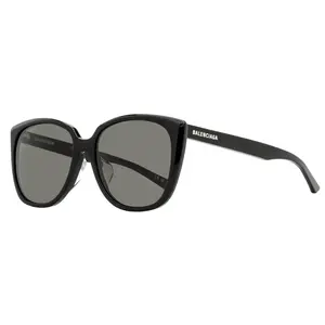 Balenciaga Alternative Fit Sunglasses BB0175SA 001 Black 57mm
