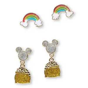 BAUBLEBAR Disney St. Patrick's Day Stud and Drop Earrings Set