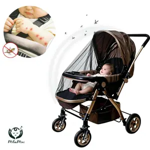 [Buy 1 Get 1 Free] MilaMini Baby Stroller Mosquito Net - Durable Mesh Protection for Bassinets, Cradles, Playards, Pack N Plays & Portable Mini Cribs | Breathable Universal Fit Insect Barrier (Black) #SummerVibes